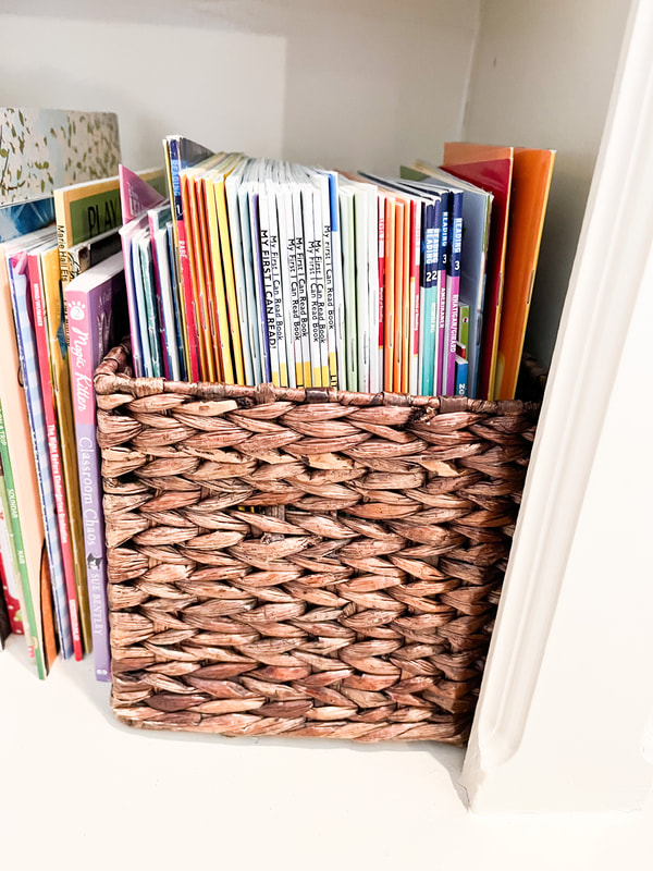 Magazine in a decorative basket